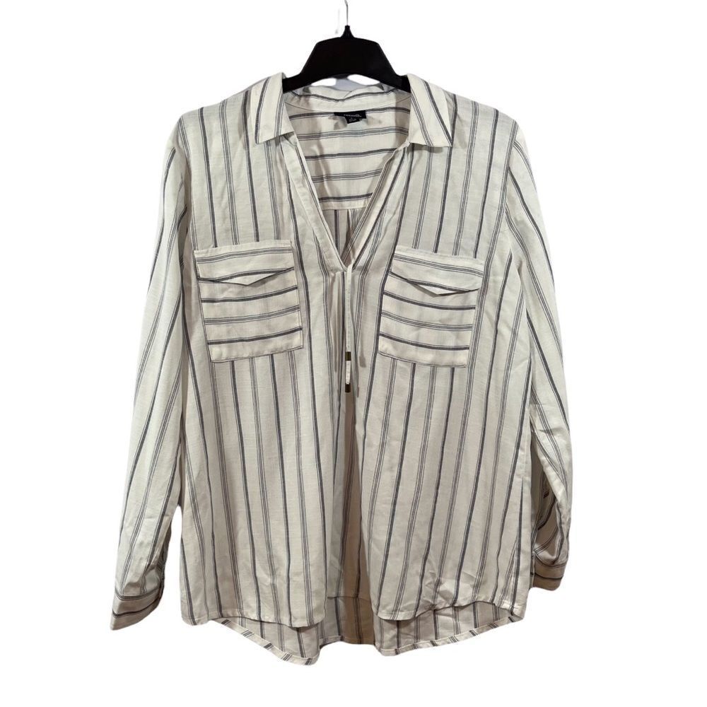 A.n.a. Pullover Striped Shirt